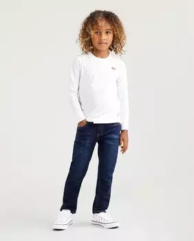 Узкие брюки темно-синего цвета для мальчика Levi's, темно-синий