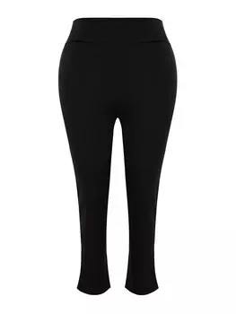 Узкие брюки Trendyol Curve, черный