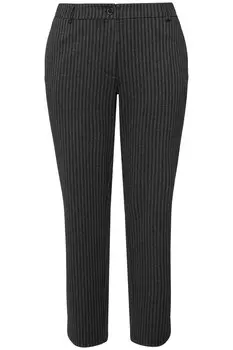 Узкие брюки Ulla Popken, антрацит/черный