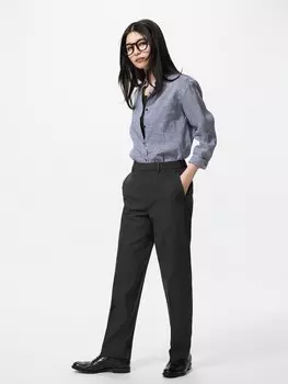 Узкие брюки Uniqlo, черный