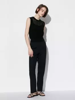 Узкие брюки Uniqlo, черный