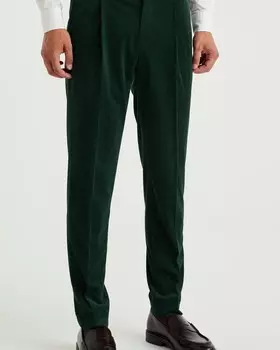 Узкие брюки We Fashion, зеленый