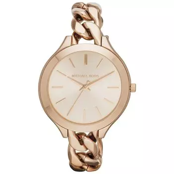 Узкие часы mk3223 с розовым циферблатом и подиумным поворотом Michael Kors, розовый