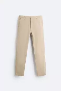 Узкие чиносы ZARA, бежевый