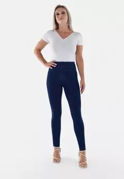 Узкие джеггинсы Freddy, синий деним