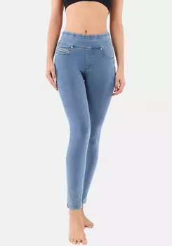 Узкие джеггинсы Freddy, синий деним