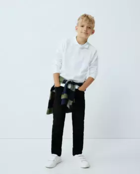 Узкие джинсовые брюки для мальчика Kids El Corte Ingls, черный