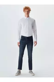 Узкие джинсовые брюки с низкой талией Lawrie Ltb, темно-синий