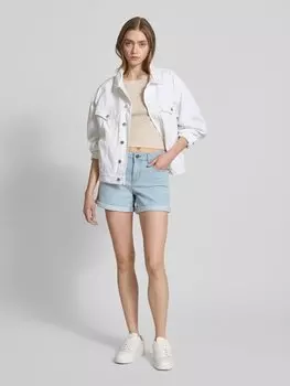 Узкие джинсовые шорты с 5 карманами, модель «DEBBY» Noisy May, светло-голубой