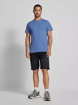 Узкие джинсовые шорты с этикетками, модель «RONNIE» Tommy Jeans, черный