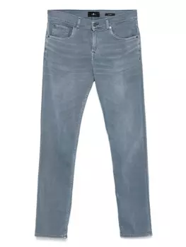 Узкие джинсы 7 For All Mankind, синий