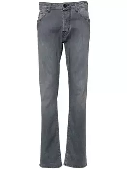 Узкие джинсы Bard средней посадки Jacob Cohn, серый