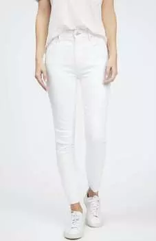 Узкие джинсы белого цвета Socialite