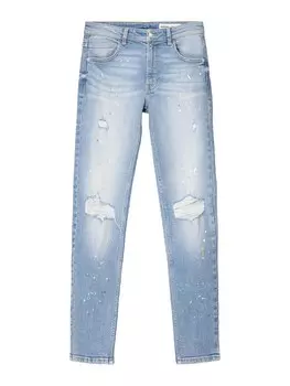 Узкие джинсы Bershka, синий