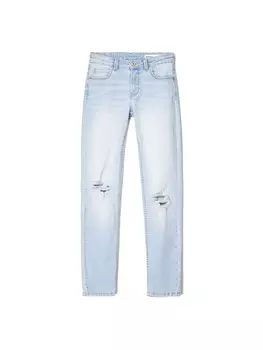 Узкие джинсы Bershka, светло-синий