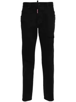 Узкие джинсы Black Bull Skater Dsquared2, черный