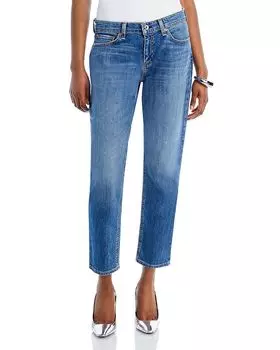 Узкие джинсы-бойфренды до щиколотки с низкой посадкой Dre в цвете Julienne rag & bone