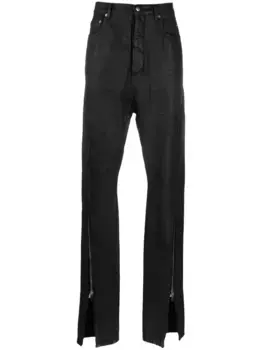 Узкие джинсы Bolan Banana с завышенной талией Rick Owens, черный