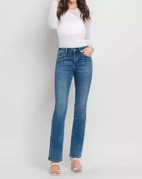 Узкие джинсы Boot Cut из денима VERVET BY FLYING MONKEY, цвет denim