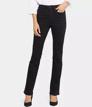 Узкие джинсы Bootcut Petite Size Le Silhouette NYDJ, черный