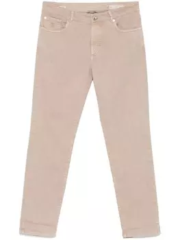 Узкие джинсы Brunello Cucinelli, коричневый