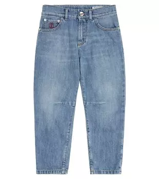 Узкие джинсы Brunello Cucinelli, синий
