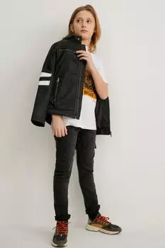 Узкие джинсы C&A, черный