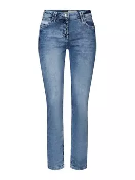 Узкие джинсы CECIL Scarlett, синий деним