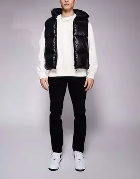 Узкие джинсы черного цвета Armani Exchange
