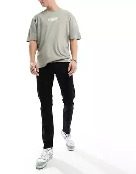 Узкие джинсы черного цвета New Look