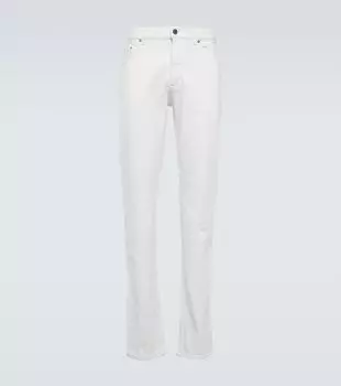 Узкие джинсы City со средней посадкой Zegna, белый