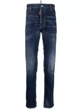 Узкие джинсы Cool Guy с эффектом потертости DSQUARED2, синий