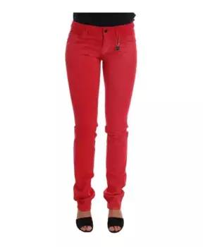 Узкие джинсы Costume National, красный