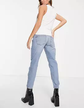 Узкие джинсы для беременных с рваными краями River Island из денима среднего размера