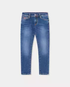 Узкие джинсы для мальчика Hackett, синий