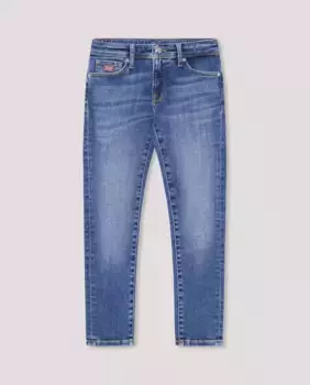 Узкие джинсы для мальчика Hackett, синий