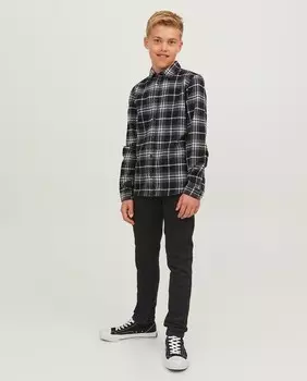 Узкие джинсы для мальчика Jack & Jones, черный