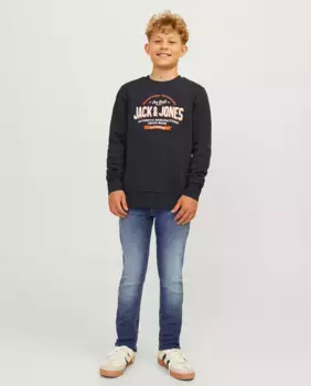 Узкие джинсы для мальчика Jack & Jones, индиго/синий