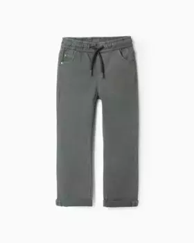 Узкие джинсы для мальчика в стиле джоггер Zippy, темно-зеленый