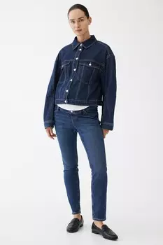 Узкие джинсы до щиколотки Mama H&M, синий