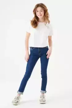 Узкие джинсы Garcia "RIANNA", для ДЕВОЧЕК, цвет Rinsed