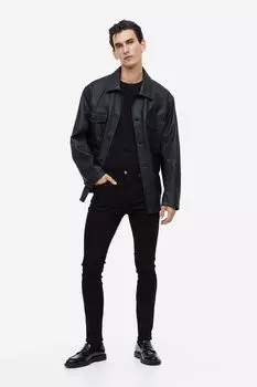 Узкие джинсы H&M, черный