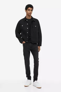 Узкие джинсы H&M, черный