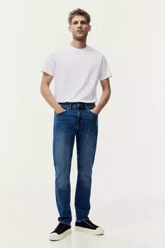 Узкие джинсы H&M, синий