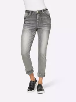 Узкие джинсы heine, светло-серый