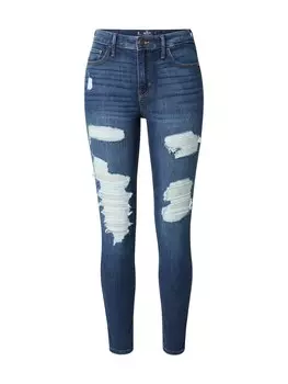 Узкие джинсы HOLLISTER, темно-синий
