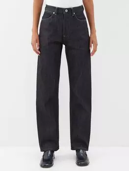 Узкие джинсы из селвидж-денима Jil Sander, синий