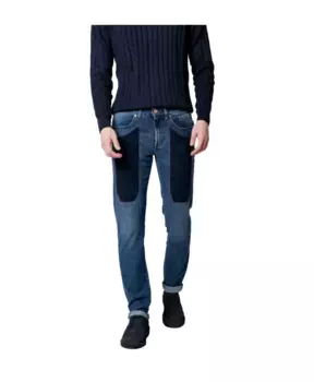 Узкие джинсы из темного денима Jeckerson, синий