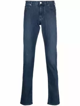 Узкие джинсы J06 EMPORIO ARMANI, синий