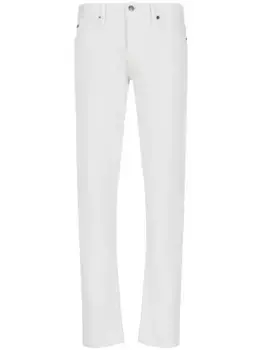 Узкие джинсы J75 с заниженной талией EMPORIO ARMANI, белый